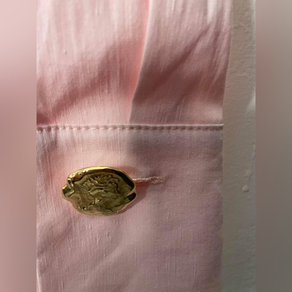 Zara pink asymmetrical one sleeve top size small - Picture 5 of 7